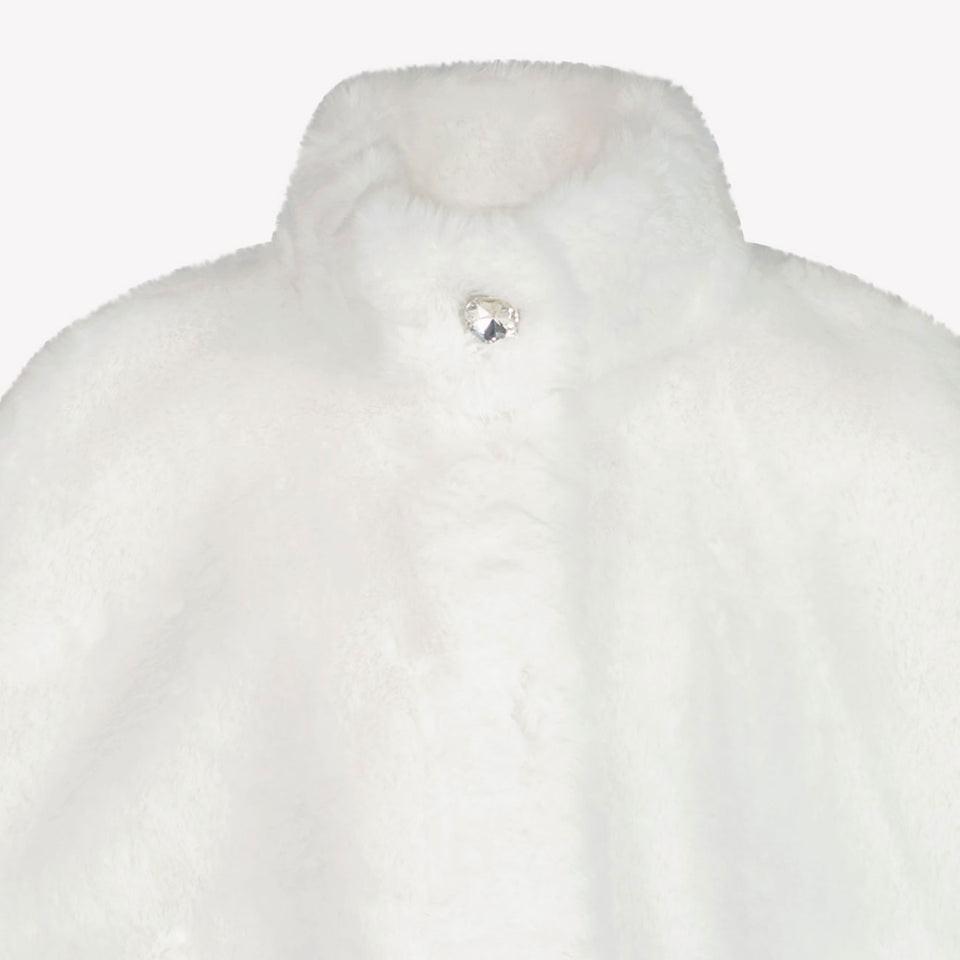 MonnaLisa Filles Veste en fausse fourrure Blanc