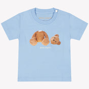 Palm Angels Bébé Garçons T-shirt Bleu Clair