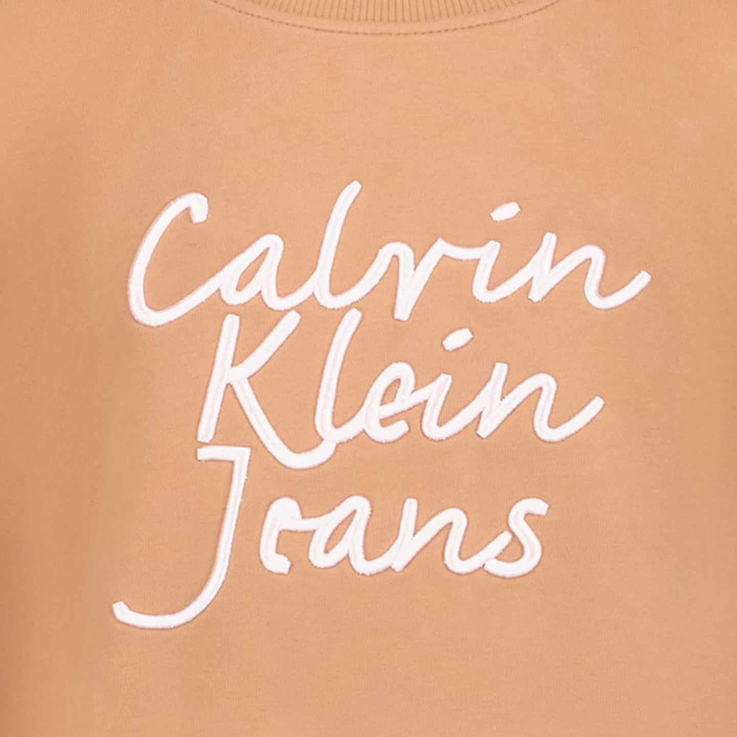 Calvin Klein Ragazzo Ragazze Maglione Marrone Chiaro