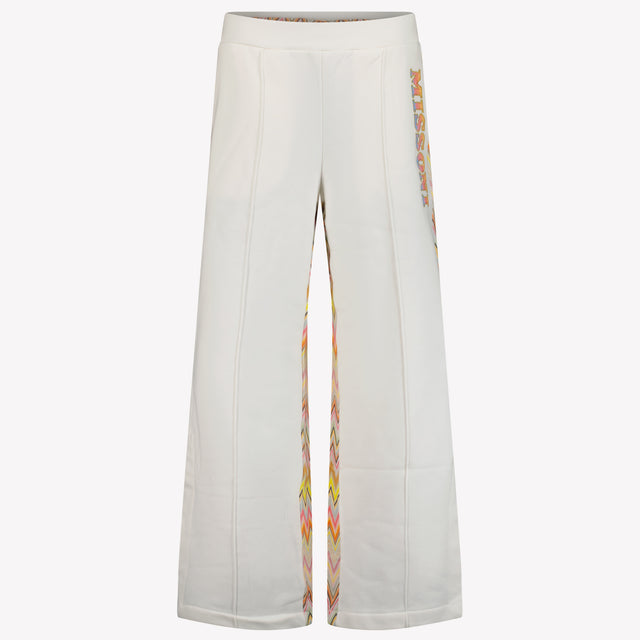 Missoni Niño Chicas Pantalón Blanco Roto