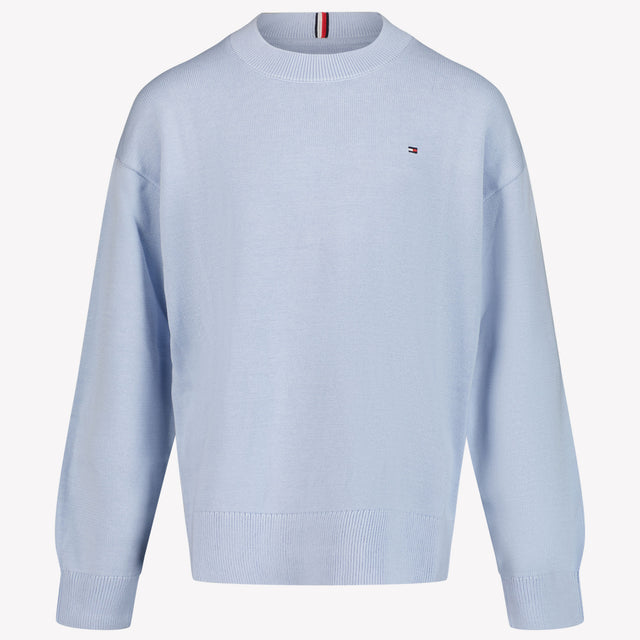 Tommy Hilfiger Garçons Pull-over Bleu Clair