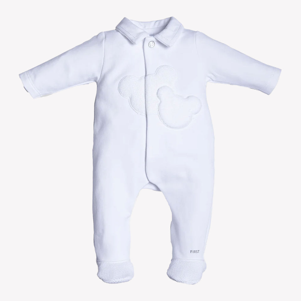 First Baby Unisex Boxanzug Weiß