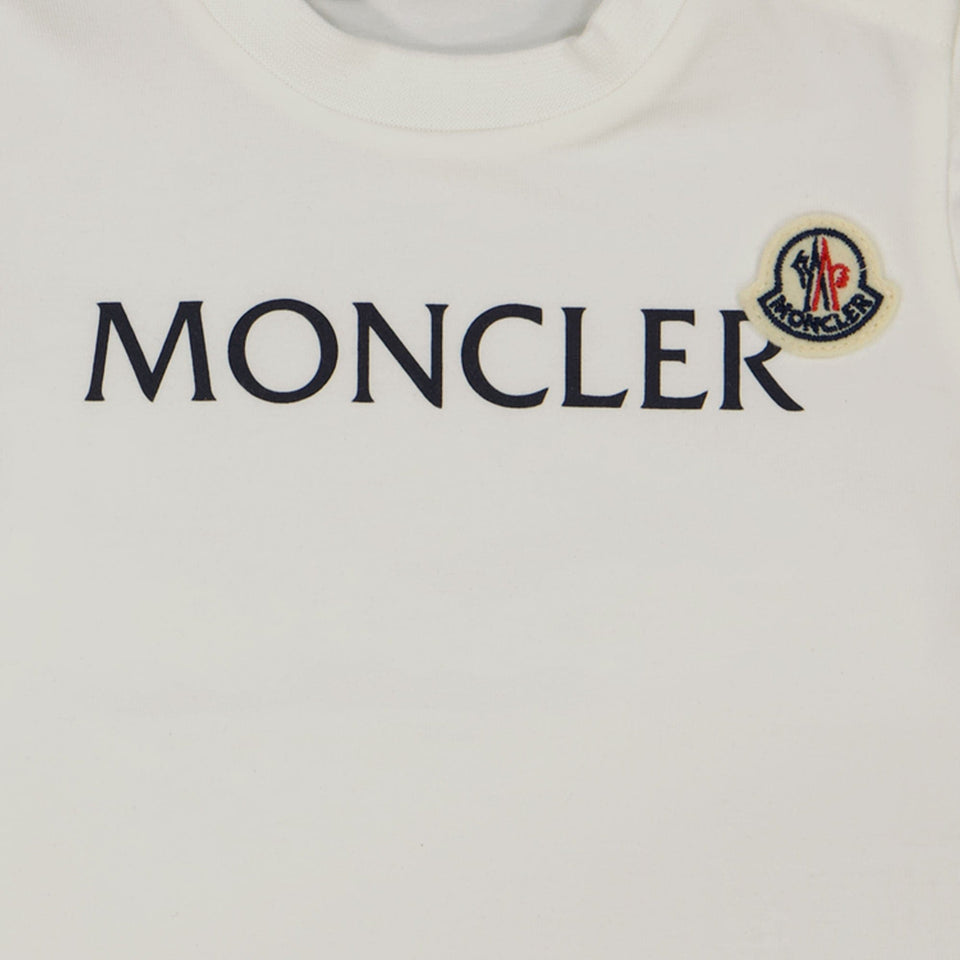 Moncler Baby Unisex T-shirt Wit