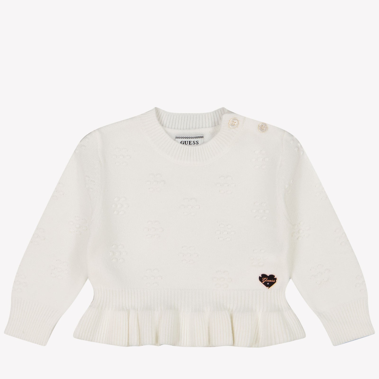 Guess Bambino Ragazze Maglione Off White