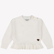 Guess Bambino Ragazze Maglione Off White