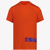 T-shirt per ragazzi DSQUARED2 per bambini arancione
