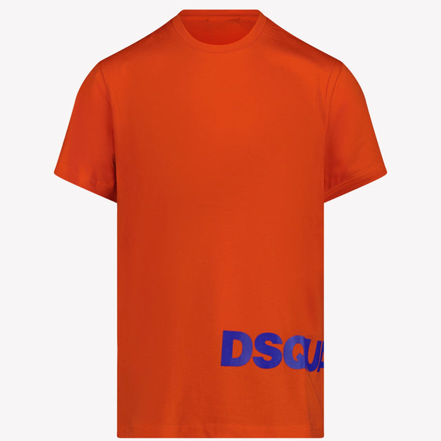 Dsquared2 Kinder Jongens T-Shirt Fluor Oranje 4Y