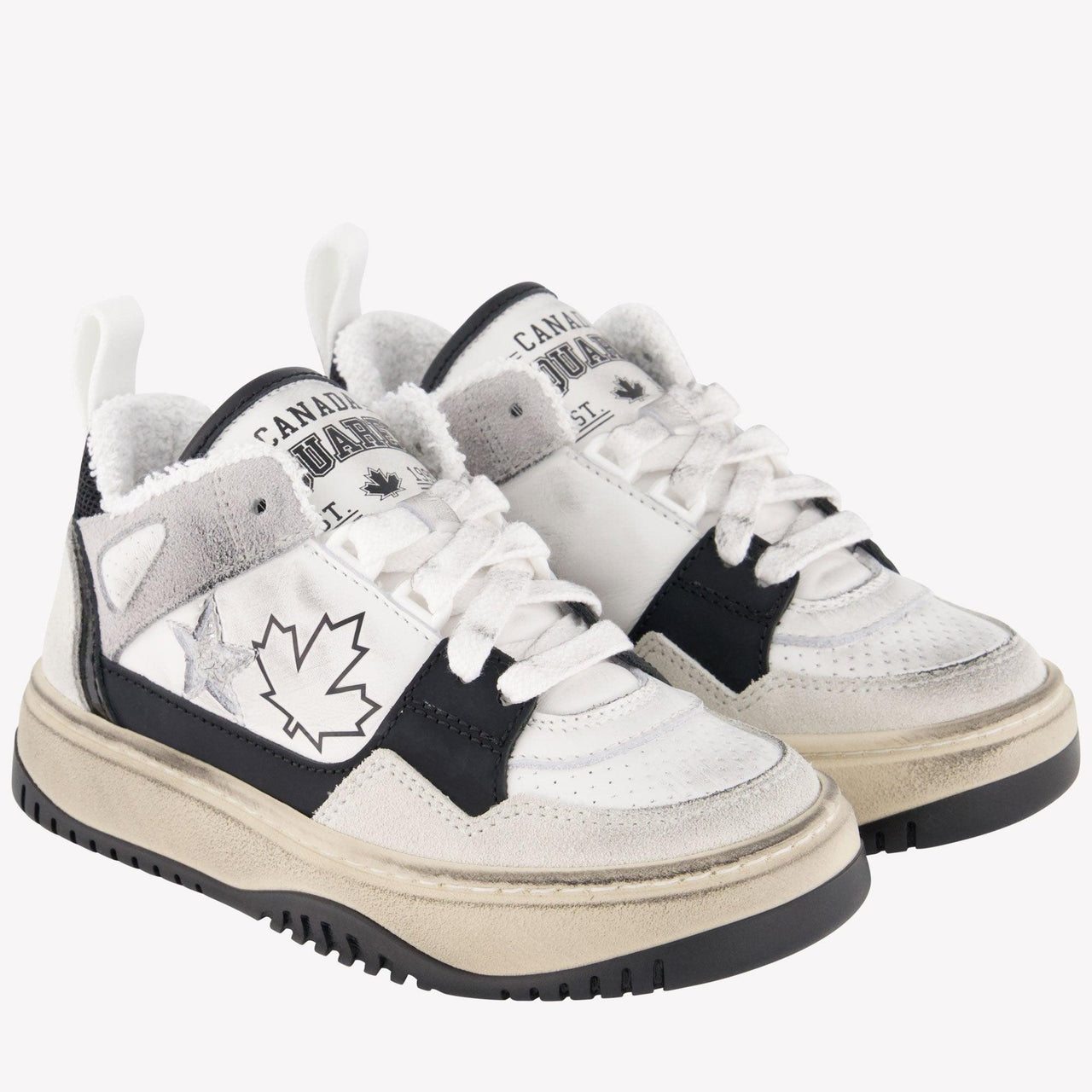 Dsquared2 Garçons Baskets Blanc