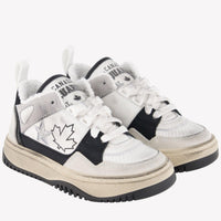 Dsquared2 Garçons Baskets Blanc