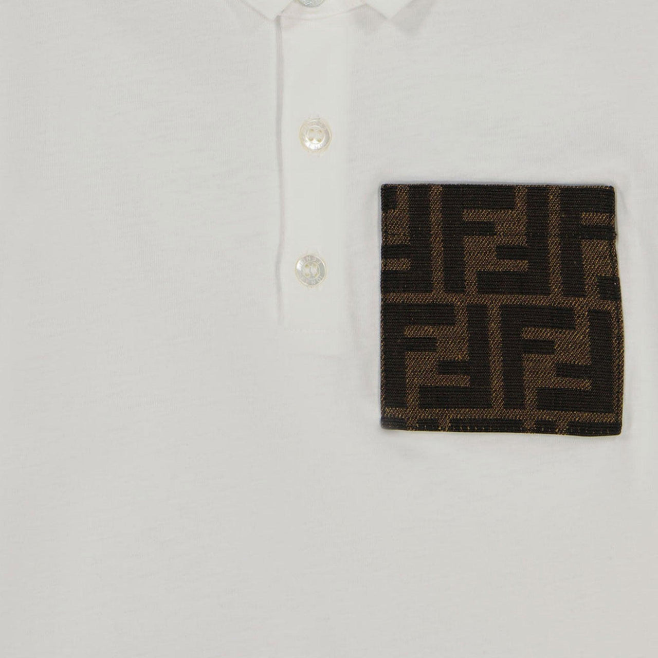 Fendi Bebé Chicos Polo Blanco