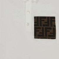Fendi Bebé Chicos Polo Blanco