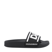 Dolce & Gabbana Pantoffeln für Kinderjungen Schwarz