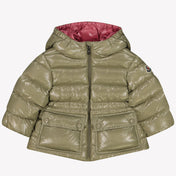 Moncler Adriel Baby Baby Girls Winter Jacket Olive Green