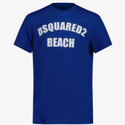 Dsquared2 Kinderjungen T-Shirt Kobaltblau