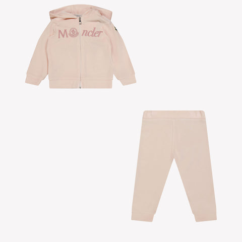 Moncler Baby Mädchen Jogginganzug Hellrosa