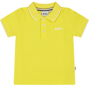 Boss Child Boys Polo Yellow