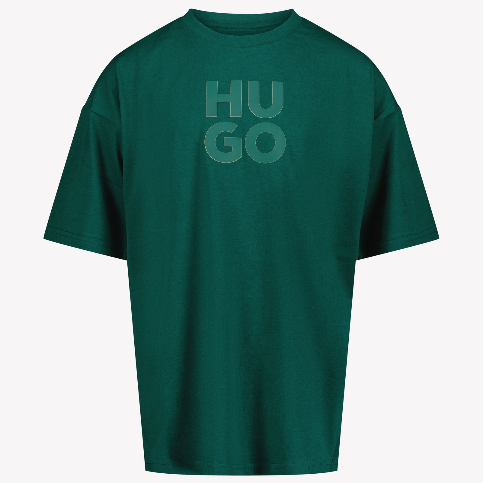 Hugo Kinder Garçons T-shirt Vert Foncé