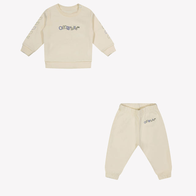 Off-White Bambino Unisex Tuta da jogging Off White