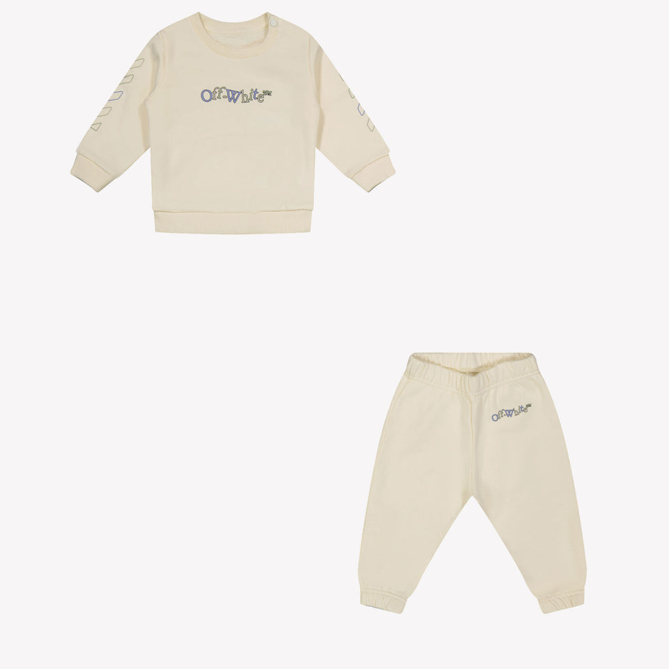 Off-White Baby Unisex Jogging Anzug weiß