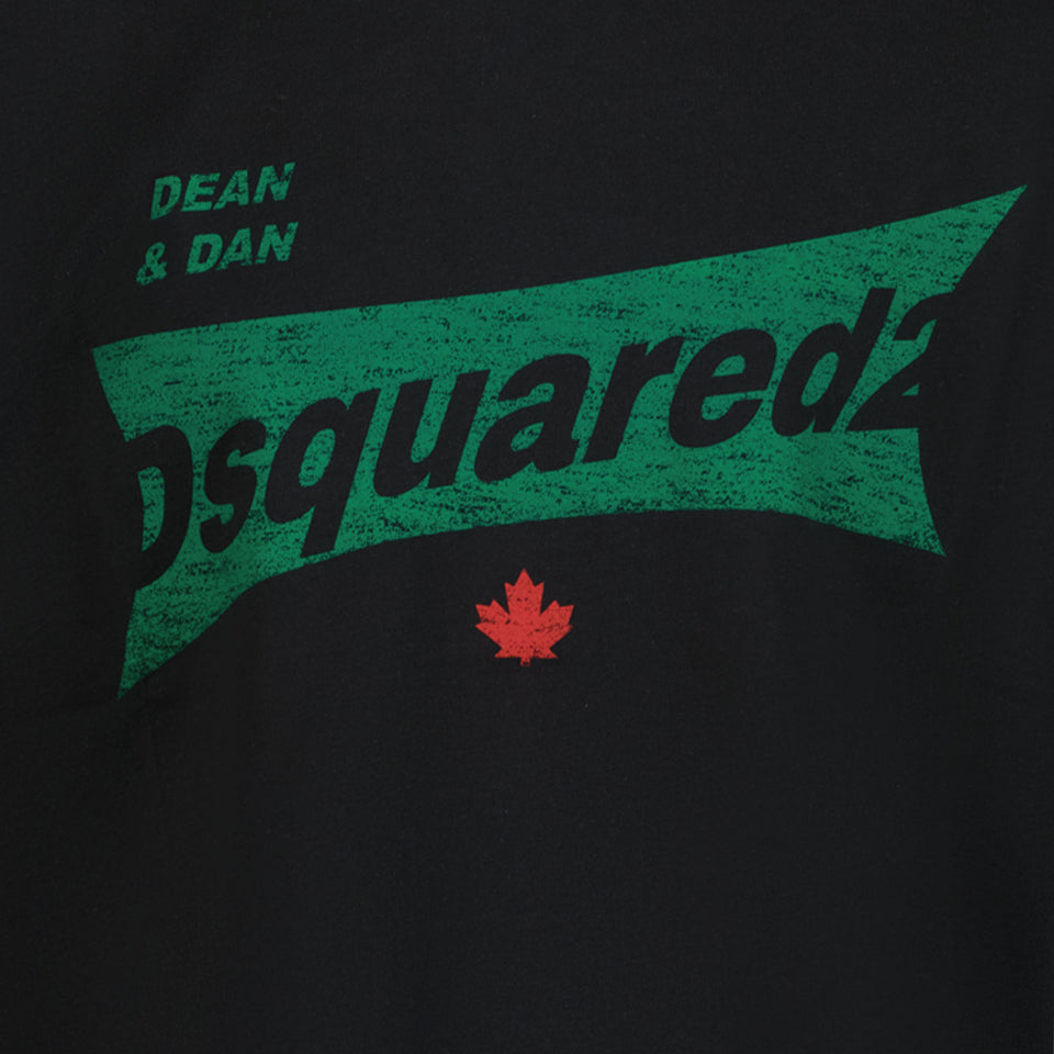 Dsquared2 Jongens T-shirt Zwart