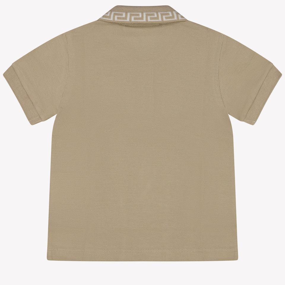 Versace Baby boys polo in Sand