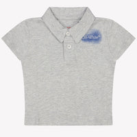 Off-White Bebé Chicos Polo Gris