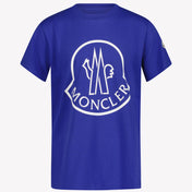 Moncler Boys t-skjorte koboltblå