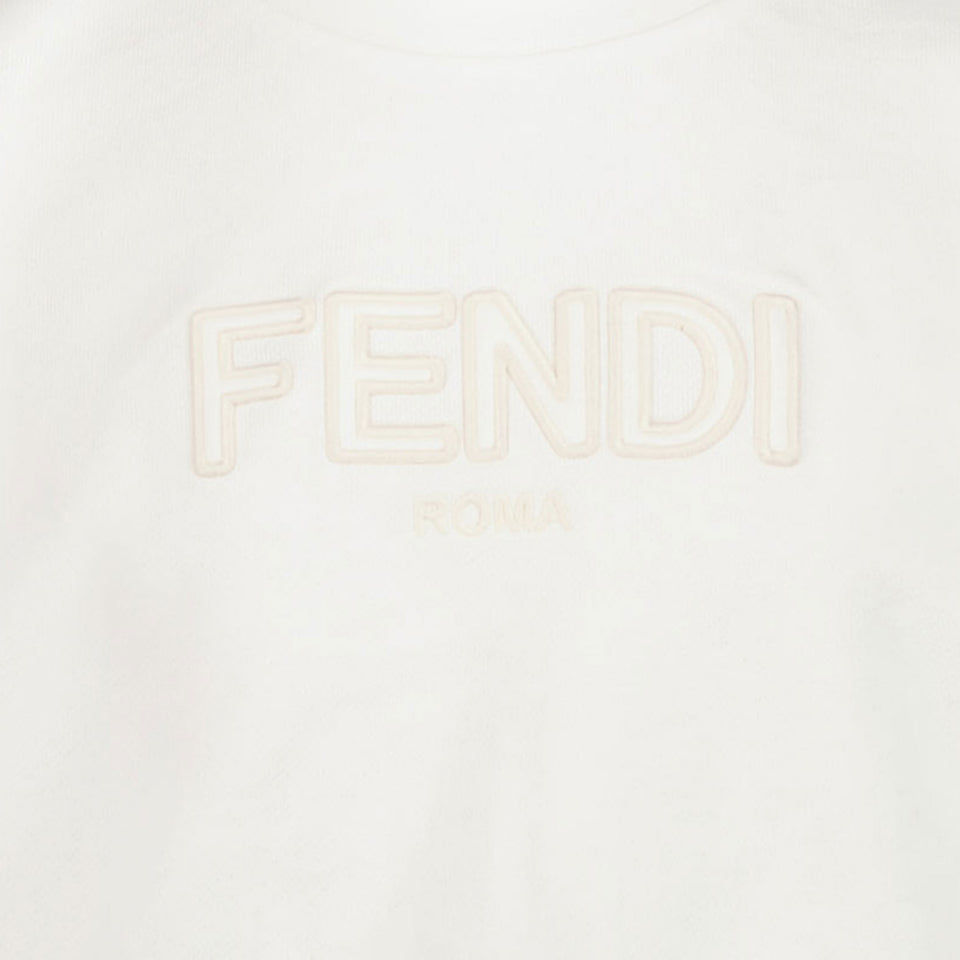 Fendi Ragazzo Ragazze Maglietta dentro Bianco