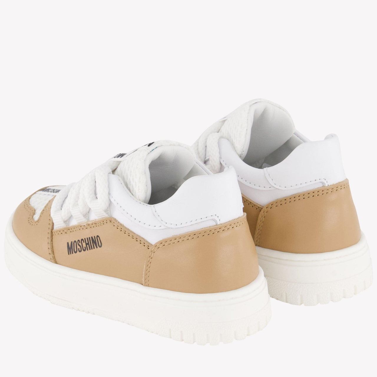 Moschino Unisexe Baskets Beige