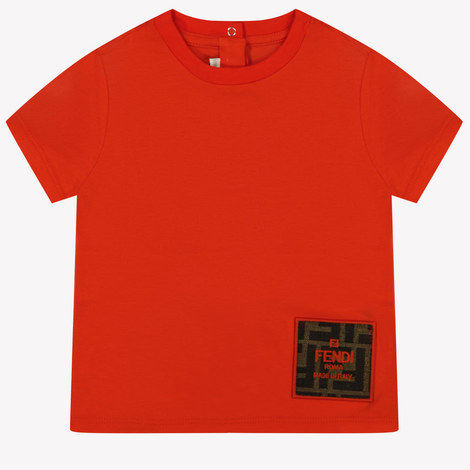 Fendi Bébé Unisexe T-shirt Rouge