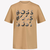 Boss Jongens T-shirt Camel