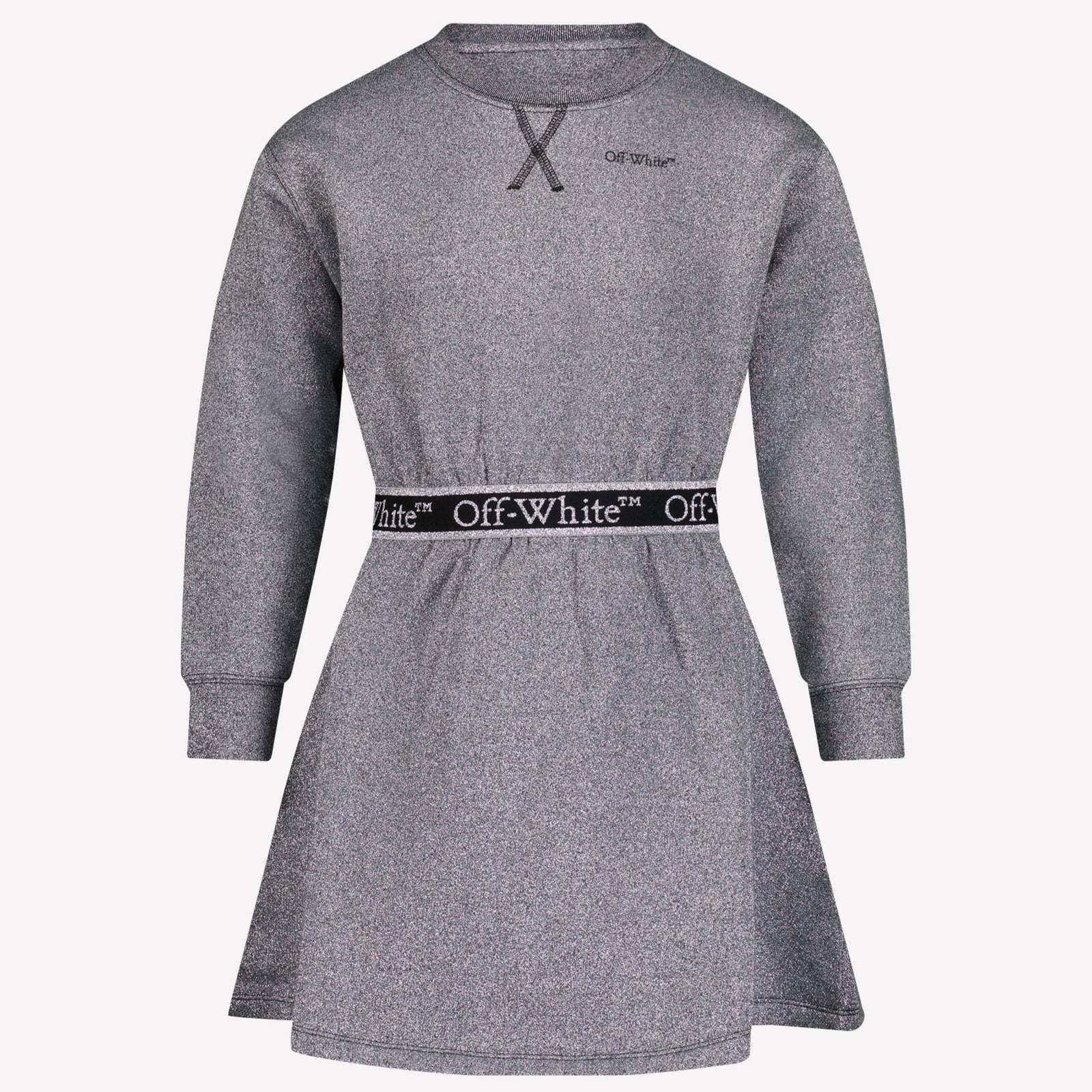 Off-White Meisjes Jurk Zilver