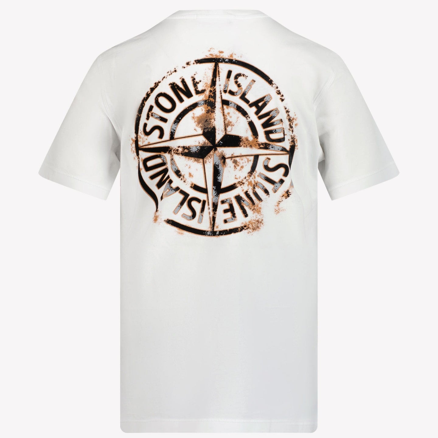 Stone Island Jongens T-shirt Wit 2Y