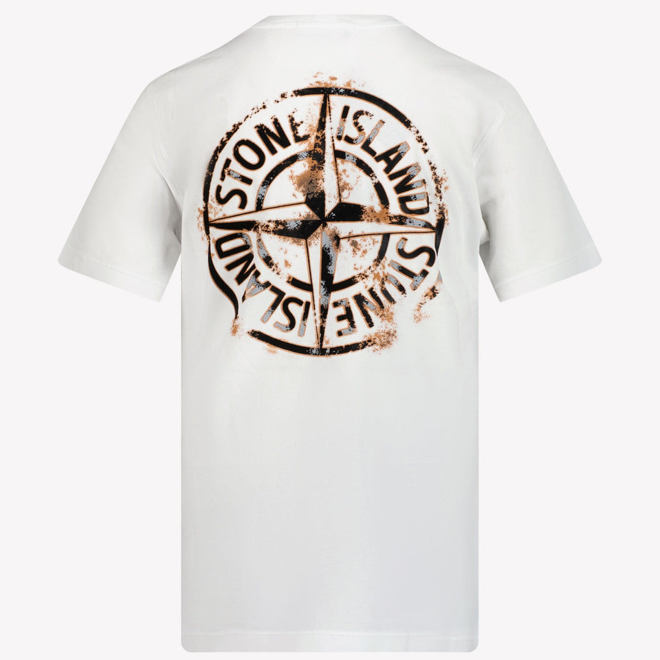 Stone Island Jongens T-shirt Wit