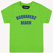 Dsquared2 Baby Boys Camiseta Fluor Verde