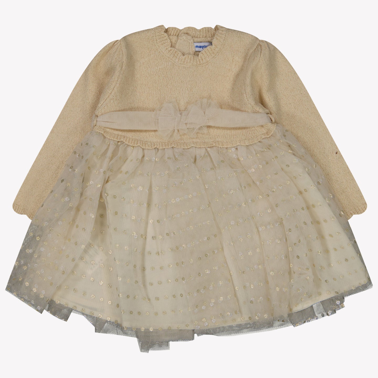 Mayoral Bébé Filles Robe Beige Clair