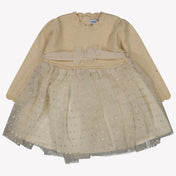 Mayoral Bambino Ragazze Vestito Beige Chiaro