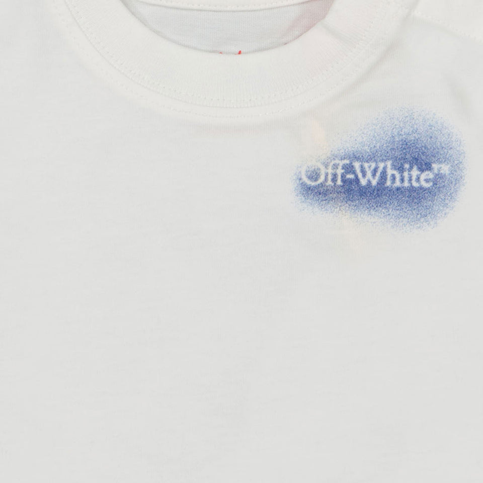 Off-White Baby Jungen T-Shirt in Weiß