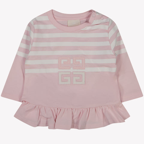 Givenchy Camiseta de Baby Girls Rosa claro