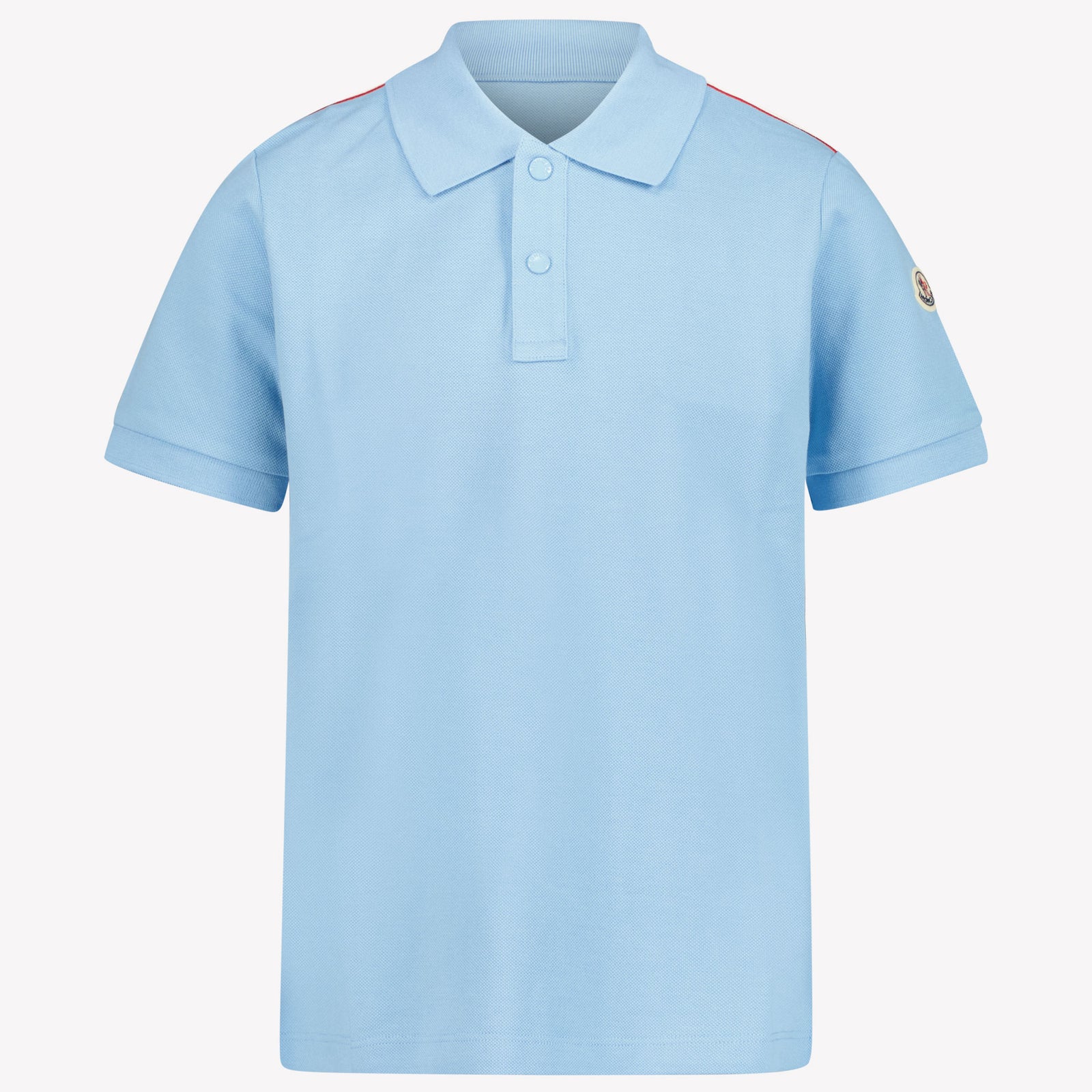 Moncler Kinder Jongens Polo In Licht Blauw