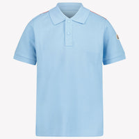 Moncler Enfant Garçons Polo Bleu Clair