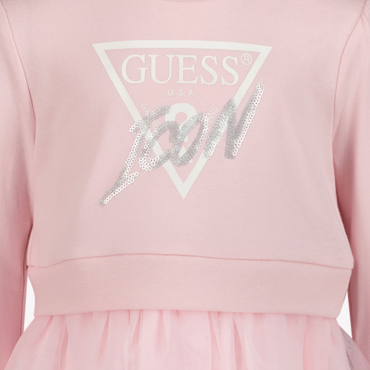 Guess Ragazze Vestito Rosa Chiaro