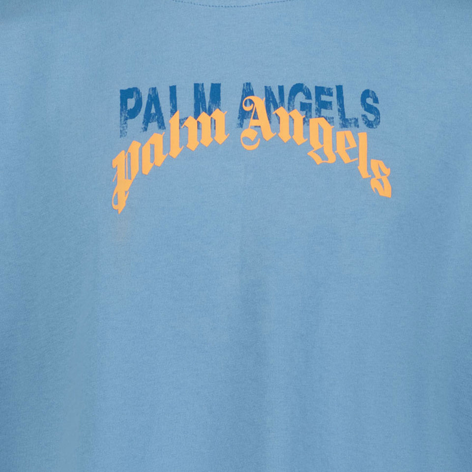 Palm Angels Ragazzo Ragazzi Maglietta dentro Azzurro