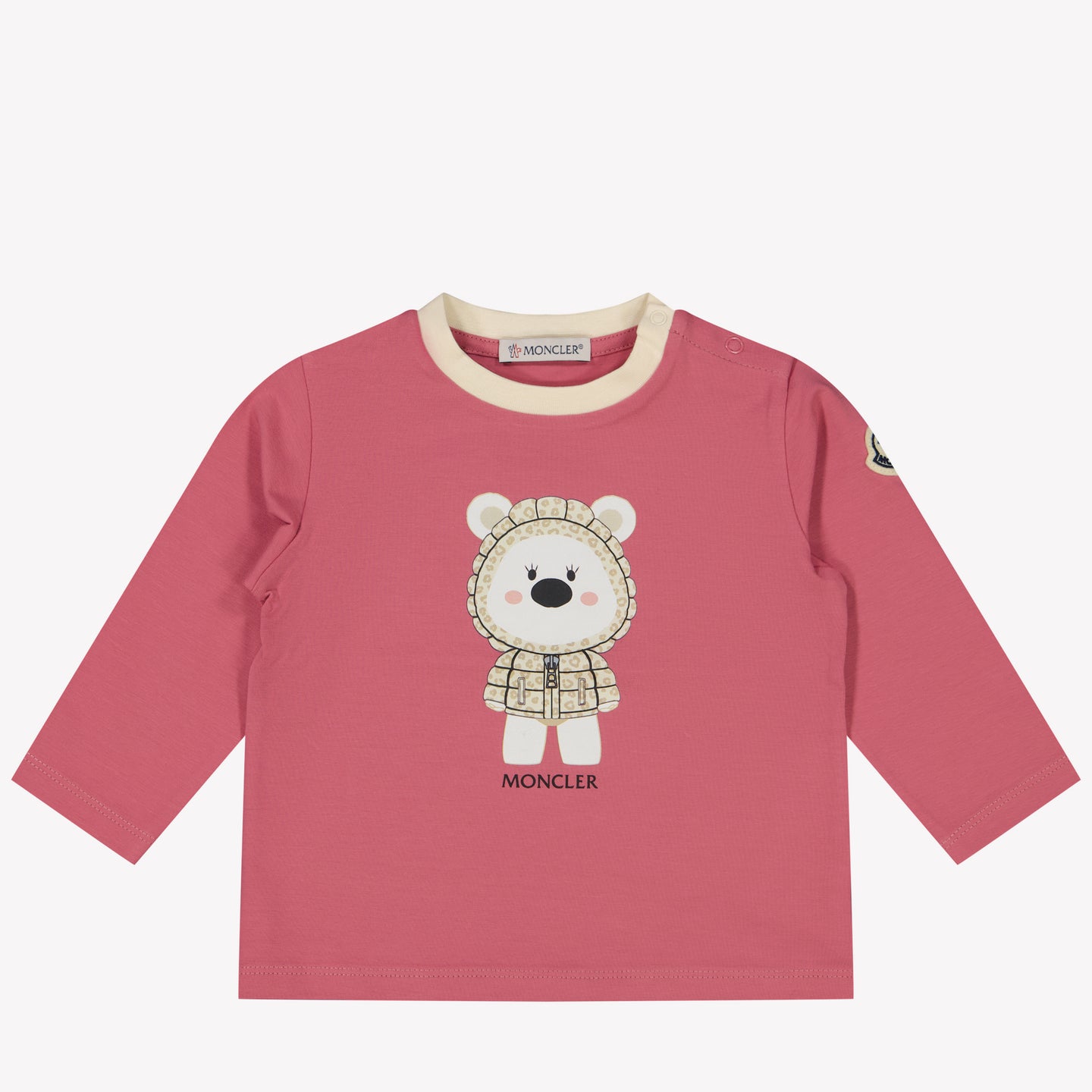 Moncler Bambino Ragazze Maglietta Fucsia