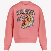 Kenzo Kids Dívčí svetr světle růžový