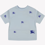 Burberry T-shirt de meninos bebear azul claro