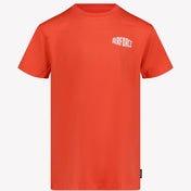 T-shirt per ragazzi per bambini aeronautica arancione