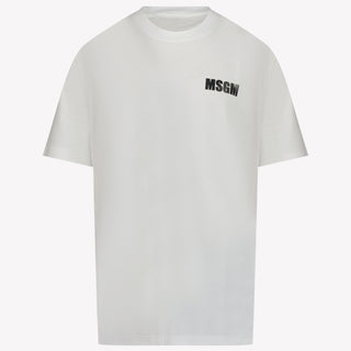 MSGM Unisex Camiseta Blanco