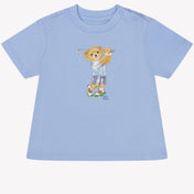 Ralph lauren baby pojkar t-shirt ljusblå