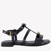 Versace Dívčí sandály černé